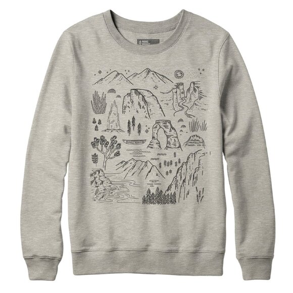 Parks Project Tops - VGUC Parks Project Iconic National Parks Crew Sweatshirt